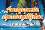 Aangepaste openingstijden VDMM zomervakantie 2017 Aangepaste openingstijden VDMM zomervakantie 2017